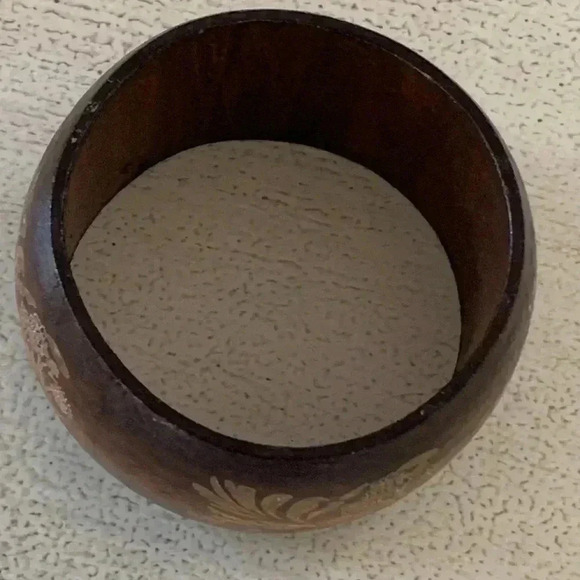 Vintage Wood wide bracelet etched - Picture 5 of 6